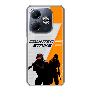 Силиконовый чехол на Infinix Smart 8 Plus с принтом Counter Strike Силиконовый чехол на Infinix Smart 8 Plus с принтом Counter Strike