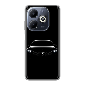 Силиконовый чехол на Infinix Smart 8 Plus с принтом Mercedes Мерседес Силиконовый чехол на Infinix Smart 8 Plus с принтом Mercedes Мерседес