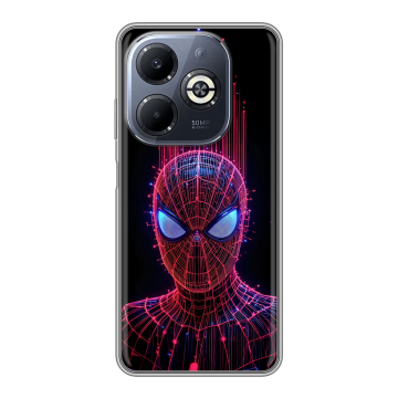 Силиконовый чехол на Infinix Smart 8 Plus с принтом Spiderman Человек паук Силиконовый чехол на Infinix Smart 8 Plus с принтом Spiderman Человек паук