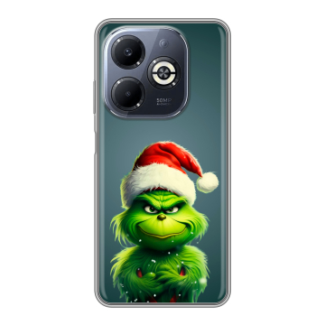 Силиконовый чехол на Infinix Smart 8 Plus с принтом Новый год
