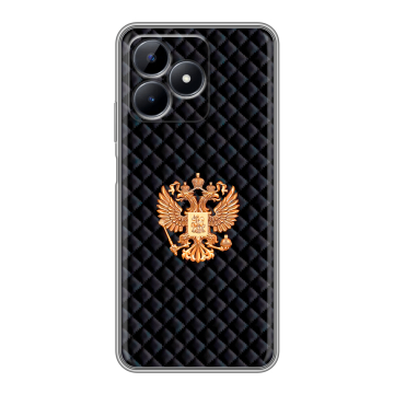 Силиконовый чехол на Realme Note 50 с принтом Герб России принт