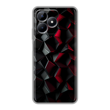 Силиконовый чехол на Realme Note 50 с принтом Абстракция