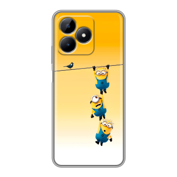 Силиконовый чехол на Realme Note 50 с принтом Миньоны Силиконовый чехол на Realme Note 50 с принтом Миньоны