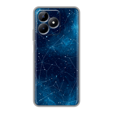 Силиконовый чехол на Realme Note 50 с принтом Космос звезды Силиконовый чехол на Realme Note 50 с принтом Космос звезды