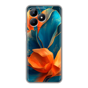 Силиконовый чехол на Realme Note 50 с принтом Цветы Силиконовый чехол на Realme Note 50 с принтом Цветы