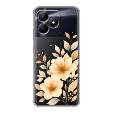 Силиконовый чехол на Realme Note 50 с принтом для девушки Силиконовый чехол на Realme Note 50 с принтом для девушки