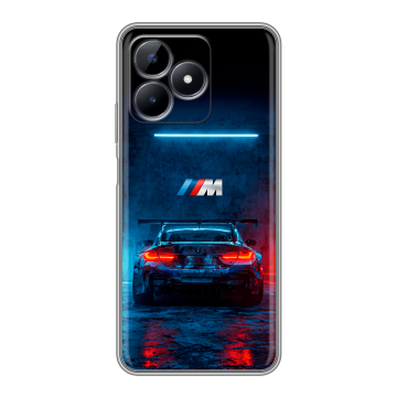Силиконовый чехол на Realme Note 50 с принтом BMW БМВ Силиконовый чехол на Realme Note 50 с принтом BMW БМВ