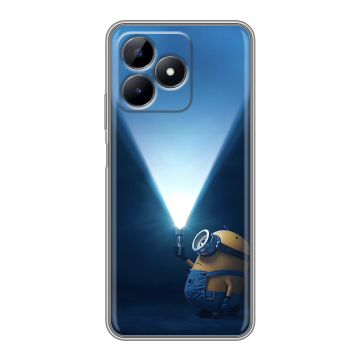 Силиконовый чехол на Realme Note 50 с принтом Миньоны Силиконовый чехол на Realme Note 50 с принтом Миньоны