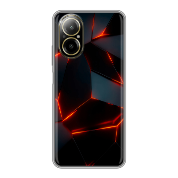 Силиконовый чехол на Realme C67 4G с принтом Яркие абстракции Силиконовый чехол на Realme C67 4G с принтом Яркие абстракции