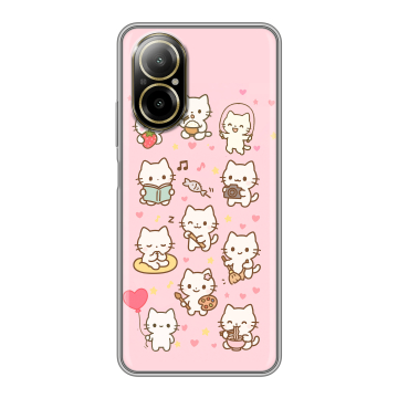 Силиконовый чехол на Realme C67 4G с принтом Hello Kitty Хелоу Кити