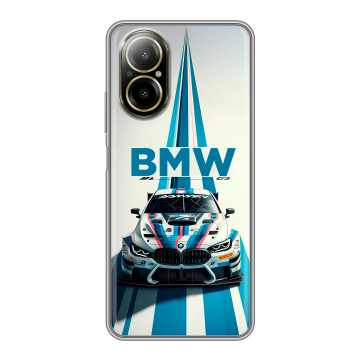 Силиконовый чехол на Realme C67 4G с принтом БМВ BMW