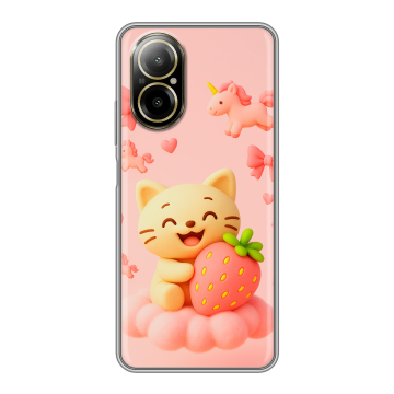 Силиконовый чехол на Realme C67 4G с принтом для девочек