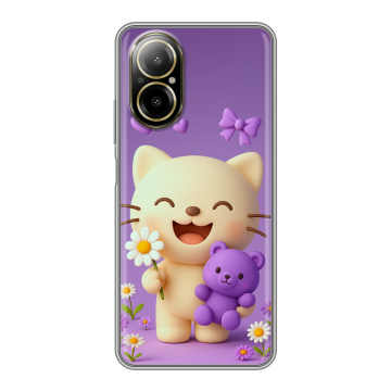 Силиконовый чехол на Realme C67 4G с принтом для девочек