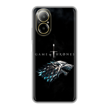 Силиконовый чехол на Realme C67 4G с принтом Игра Престолов Game Thrones