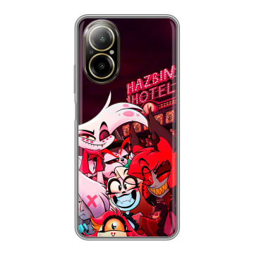 Силиконовый чехол на Realme C67 4G с принтом Hazbin Hotel Отель Хазбин