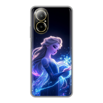 Силиконовый чехол на Realme C67 4G с принтом Холодное сердце Frozen