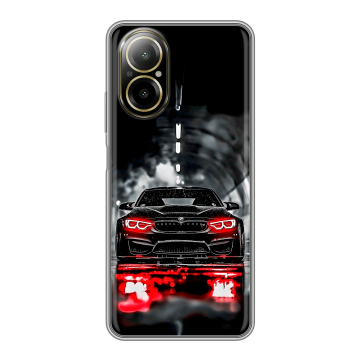 Силиконовый чехол на Realme C67 4G с принтом BMW БМВ Силиконовый чехол на Realme C67 4G с принтом BMW БМВ