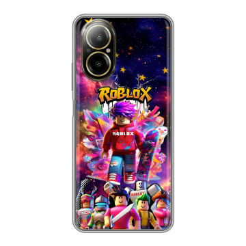 Силиконовый чехол на Realme C67 4G с принтом Roblox Роблокс Силиконовый чехол на Realme C67 4G с принтом Roblox Роблокс