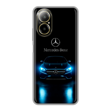 Силиконовый чехол на Realme C67 4G с принтом Mercedes Мерседес Силиконовый чехол на Realme C67 4G с принтом Mercedes Мерседес