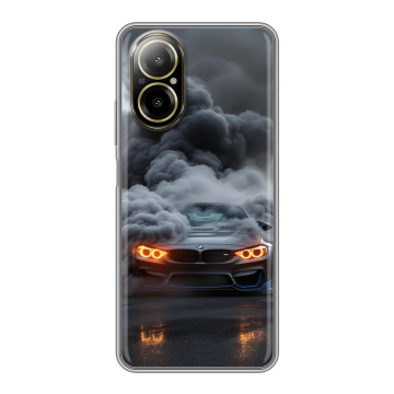 Силиконовый чехол на Realme C67 4G с принтом BMW БМВ Силиконовый чехол на Realme C67 4G с принтом BMW БМВ