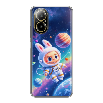Силиконовый чехол на Realme C67 4G с принтом Labubu Лабубу