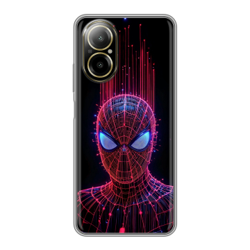Силиконовый чехол на Realme C67 4G с принтом Spiderman Человек паук