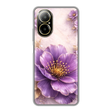 Силиконовый чехол на Realme C67 4G с принтом женский