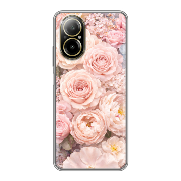 Силиконовый чехол на Realme C67 4G с принтом женский