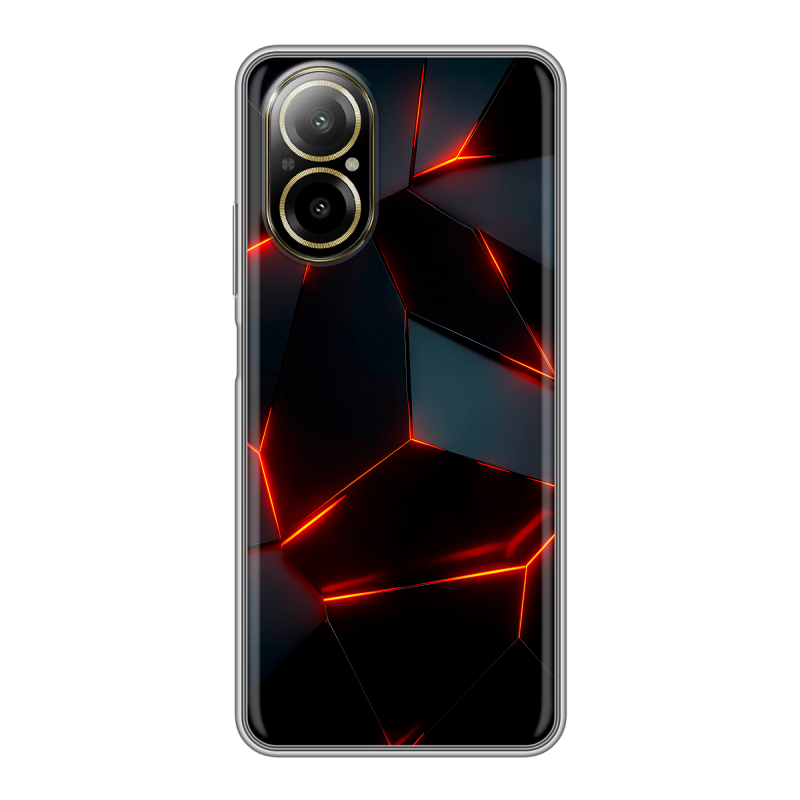 Силиконовый чехол на Realme C67 4G с принтом Яркие абстракции Силиконовый чехол на Realme C67 4G с принтом Яркие абстракции