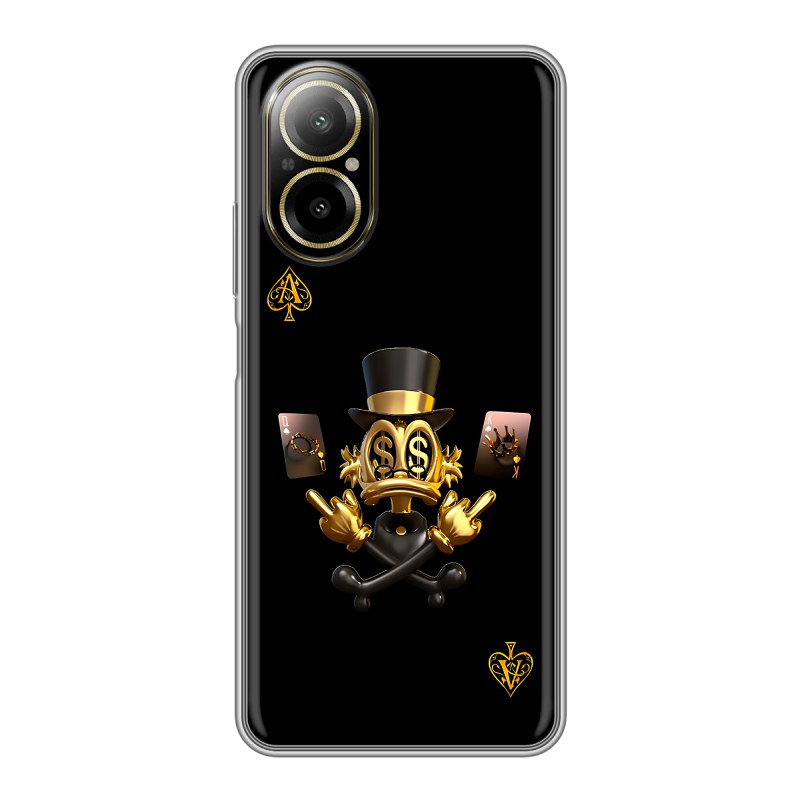 Силиконовый чехол на Realme C67 4G с принтом Золотой скрудж макдак Силиконовый чехол на Realme C67 4G с принтом Золотой скрудж макдак