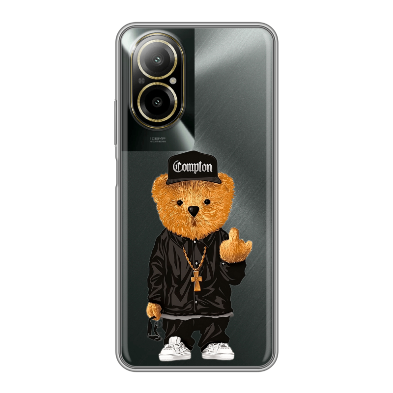 Силиконовый чехол на Realme C67 4G с принтом Плюшевый медведь Силиконовый чехол на Realme C67 4G с принтом Плюшевый медведь