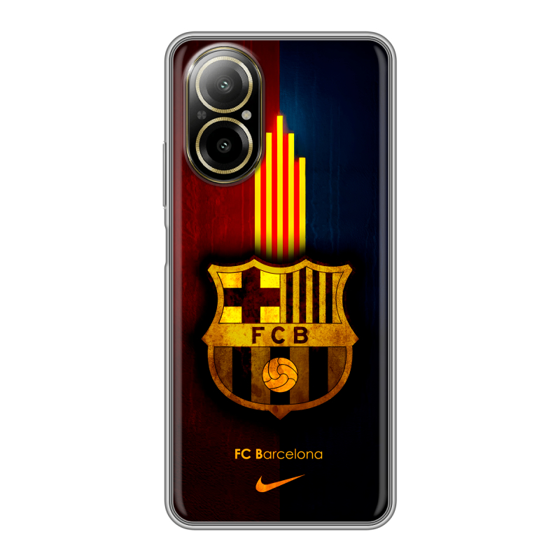 Силиконовый чехол на Realme C67 4G с принтом Барселона Barcelona Силиконовый чехол на Realme C67 4G с принтом Барселона Barcelona
