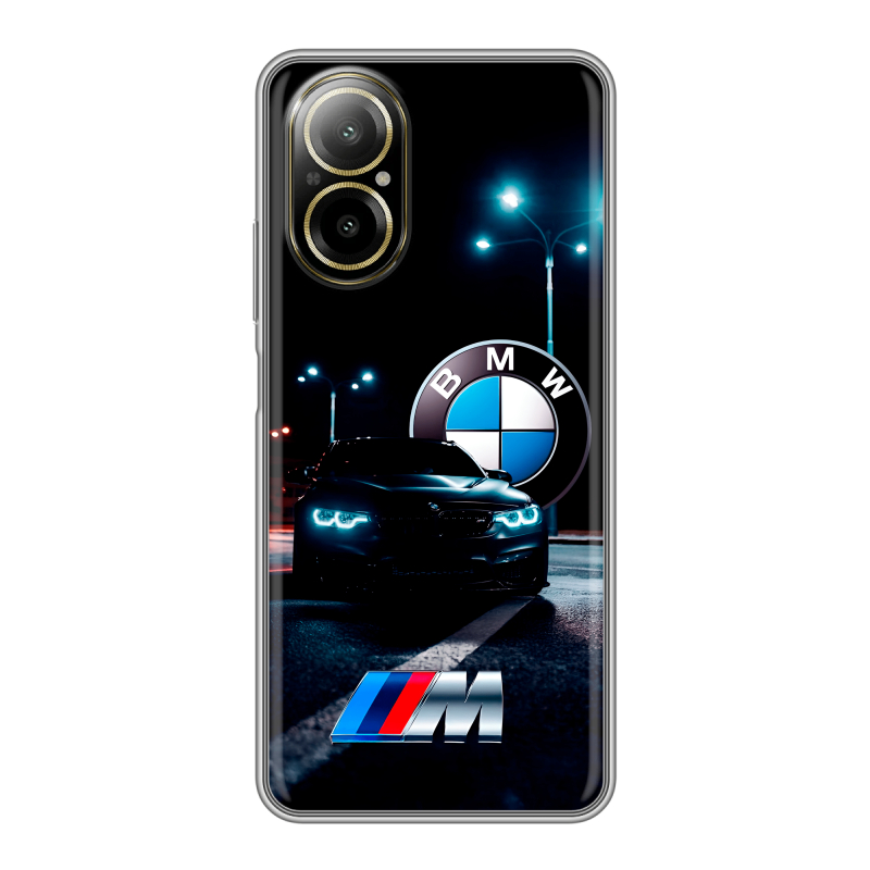 Силиконовый чехол на Realme C67 4G с принтом БМВ BMW Силиконовый чехол на Realme C67 4G с принтом БМВ BMW