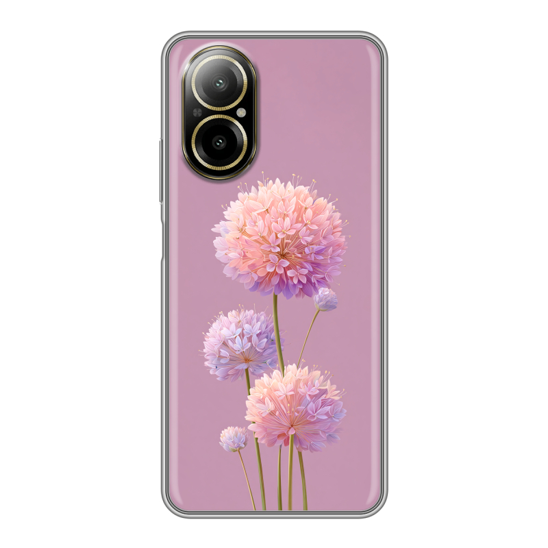 Силиконовый чехол на Realme C67 4G с принтом Цветы Силиконовый чехол на Realme C67 4G с принтом Цветы