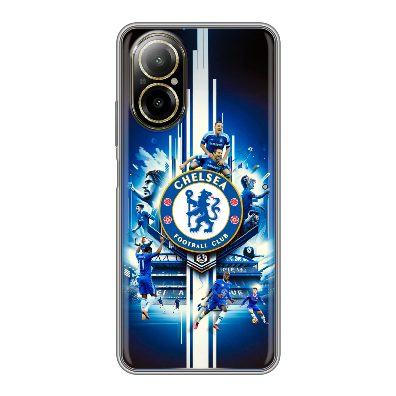 Силиконовый чехол на Realme C67 4G с принтом Chelsea Челси Силиконовый чехол на Realme C67 4G с принтом Chelsea Челси