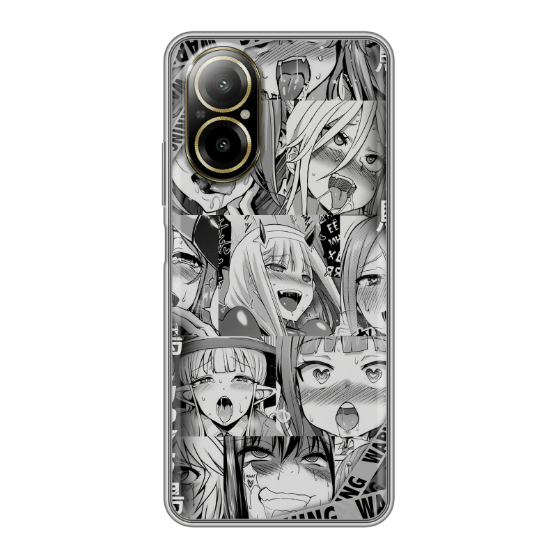 Силиконовый чехол на Realme C67 4G с принтом Ahegao Ахегао Аниме Силиконовый чехол на Realme C67 4G с принтом Ahegao Ахегао Аниме