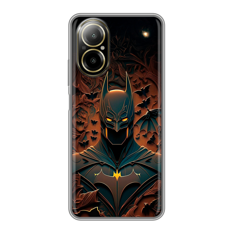 Силиконовый чехол на Realme C67 4G с принтом Batman Бэтмен Силиконовый чехол на Realme C67 4G с принтом Batman Бэтмен