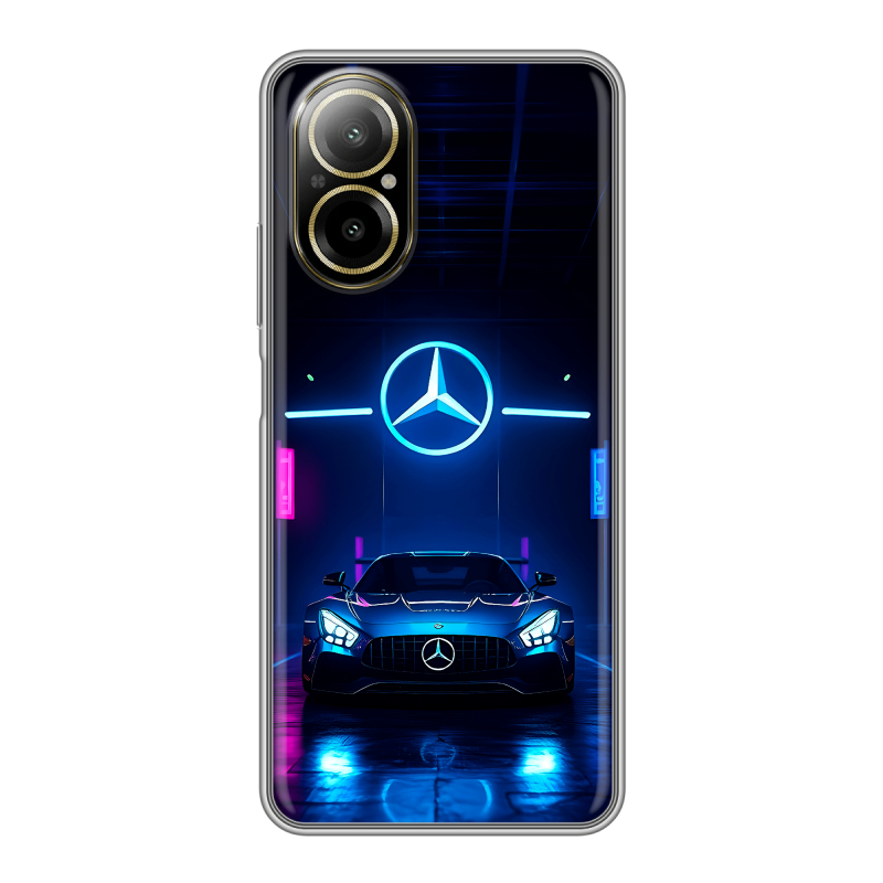 Силиконовый чехол на Realme C67 4G с принтом Mercedes Мерседес Силиконовый чехол на Realme C67 4G с принтом Mercedes Мерседес