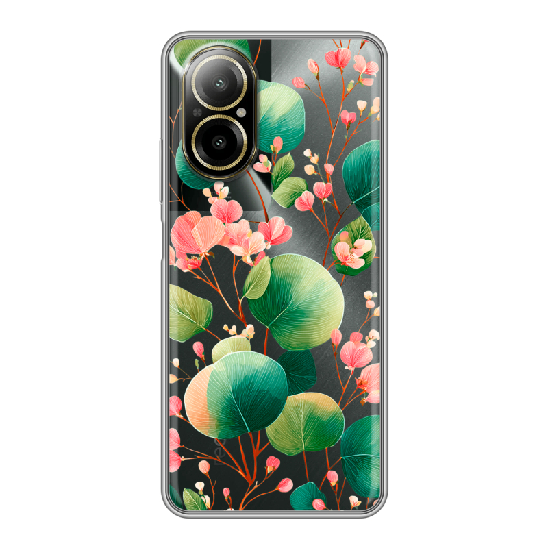 Силиконовый чехол на Realme C67 4G с принтом женский Силиконовый чехол на Realme C67 4G с принтом женский