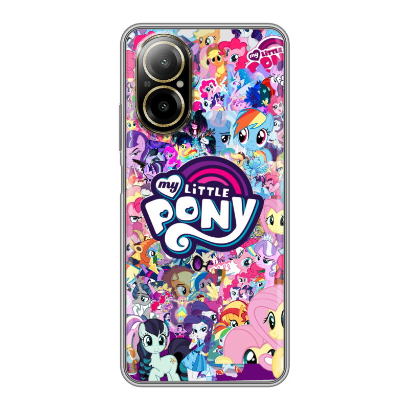 Силиконовый чехол на Realme C67 4G с принтом My little pony Дружба чудо Силиконовый чехол на Realme C67 4G с принтом My little pony Дружба чудо