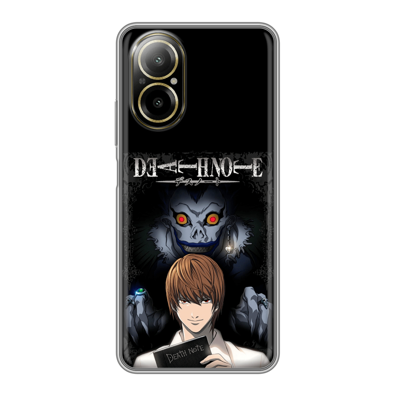 Силиконовый чехол на Realme C67 4G с принтом Death note Тетрадь смерти Силиконовый чехол на Realme C67 4G с принтом Death note Тетрадь смерти