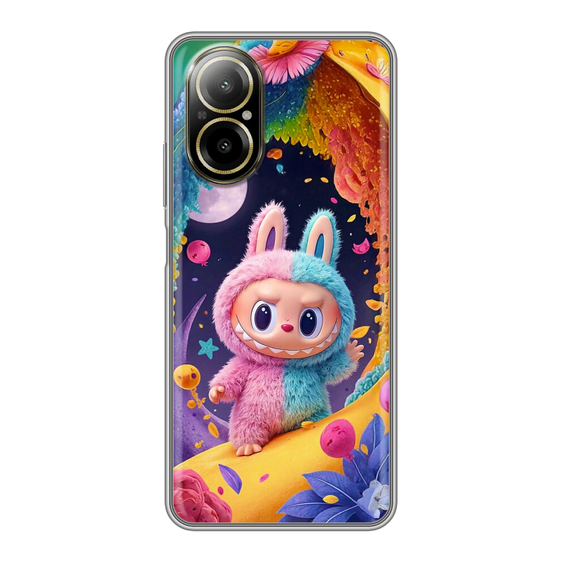 Силиконовый чехол на Realme C67 4G с принтом Labubu Лабубу Силиконовый чехол на Realme C67 4G с принтом Labubu Лабубу