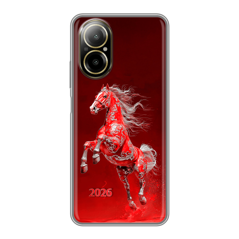 Силиконовый чехол на Realme C67 4G с принтом Новый год Силиконовый чехол на Realme C67 4G с принтом Новый год