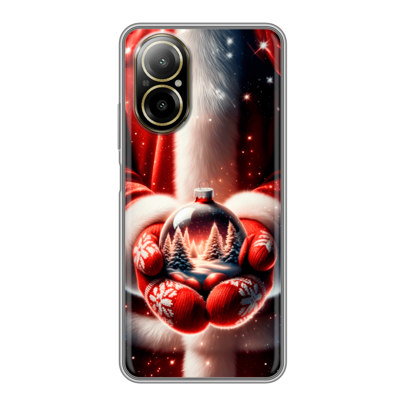 Силиконовый чехол на Realme C67 4G с принтом Новый год Силиконовый чехол на Realme C67 4G с принтом Новый год