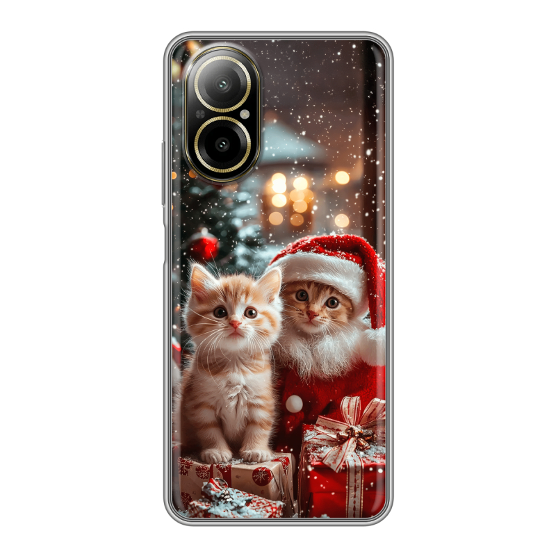 Силиконовый чехол на Realme C67 4G с принтом Новый год Силиконовый чехол на Realme C67 4G с принтом Новый год