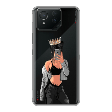 Силиконовый чехол на ASUS ROG Phone 8 с принтом Женские принты