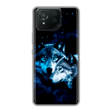 Силиконовый чехол на ASUS ROG Phone 8 с принтом Волки Силиконовый чехол на ASUS ROG Phone 8 с принтом Волки