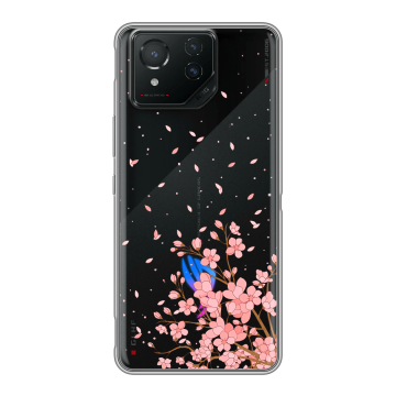 Силиконовый чехол на ASUS ROG Phone 8 с принтом Ветка сакуры Силиконовый чехол на ASUS ROG Phone 8 с принтом Ветка сакуры