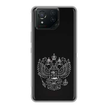 Силиконовый чехол на ASUS ROG Phone 8 с принтом Герб России