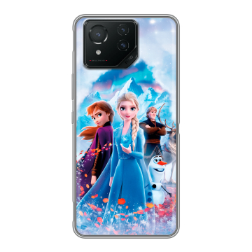 Силиконовый чехол на ASUS ROG Phone 8 с принтом Холодное сердце Frozen Силиконовый чехол на ASUS ROG Phone 8 с принтом Холодное сердце Frozen